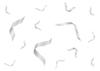 Silver confetti background