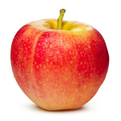 Fresh red apple isolated on white.