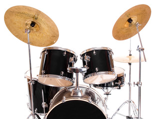 Plakat drum set on white