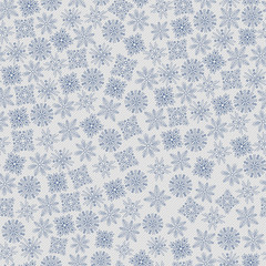 Snowflakes seamless ornament winter 06