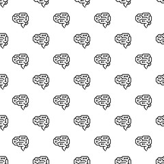 Machine brain pattern seamless repeat background for any web design
