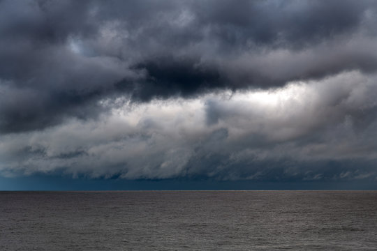 Stormy clouds over Baltic sea.