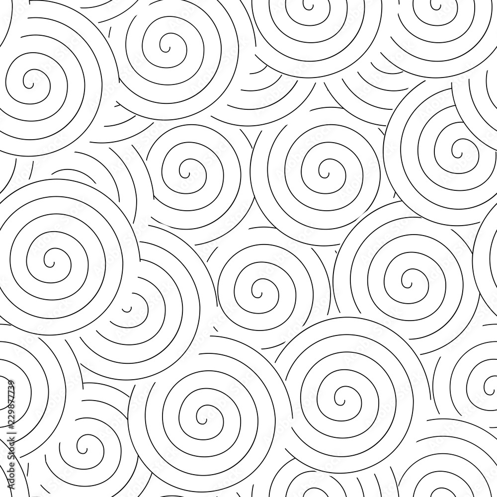 Poster Abstract geometric pattern with swirls . Spiral shapes background. EPS 10 stock vector.