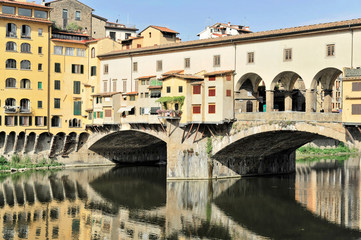 Ponte Vecchio, 14. Jahrhundert, Brücke über den Arno, Florenz, Toskana, Italien, Europa