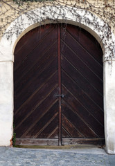 Fototapeta na wymiar Old wooden gates