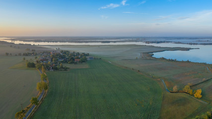 Luftbild Landschaft am Peenestrom