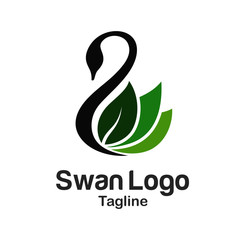 Swan Logo Logo Template