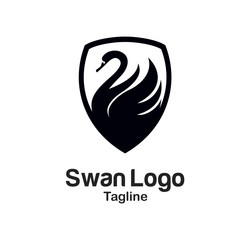 Swan Logo Logo Template