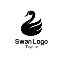 Swan Logo Logo Template