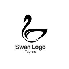 Swan Logo Logo Template
