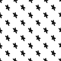 Star clothes button pattern vector seamless repeating for any web design