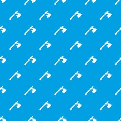 Ancient ax weapon pattern vector seamless blue repeat for any use