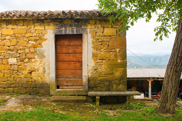 A building in the historic hill village of Ipsi near Oprtalj in Istria, Croatia
