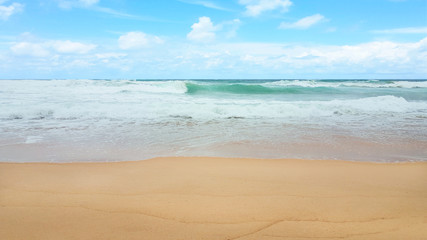 Fototapeta na wymiar tropical summer sea sand beach and sky