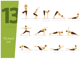13 Yoga poses for weight loss - 229884977