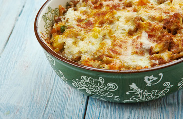 Chicken Pot Pie Rice Casserole