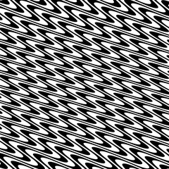 Abstract Warped Black and White Lines Background