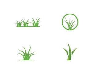 Fototapeta premium Grass logo vector
