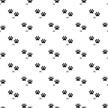 Dog step pattern seamless vector repeat geometric for any web design
