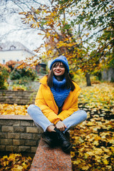 autumn girl in the park