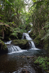 waterfall in deep forest