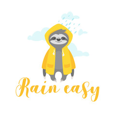 tshirt design with sloth © thruer