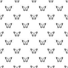 Flying moth pattern seamless vector repeat geometric for any web design