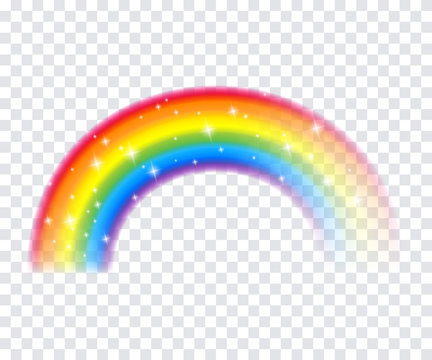 Colorful rainbow icon vector illustration.
