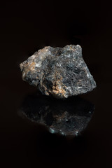 crystal isolated on black background