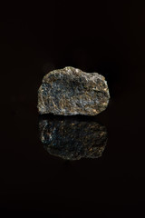 crystal isolated on black background