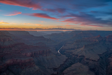 sunset view of the grand canyon