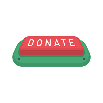 Donate buttons set. Help icon donation