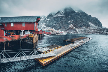 A village on Lofoten Islands, Norway