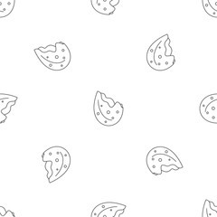 Shell almond pattern seamless vector repeat geometric for any web design