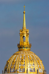 Invalides dome in Paris, France.