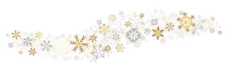 gold snowflakes decor