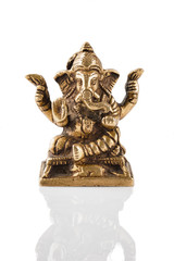 Ganesha statue on white