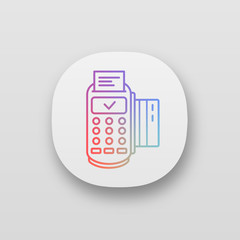 Successful POS terminal transaction app icon