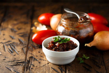 Homemade onion jam