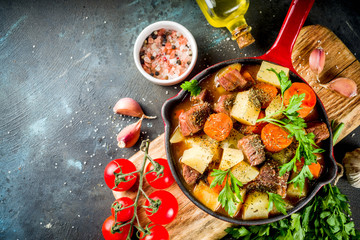 Homemade Beef stew or goulash
