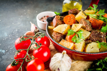 Homemade Beef stew or goulash