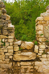 Dvigrad, an abandoned medieval town in central Istria, Croatia, which was inhabited until the eighteenth century
