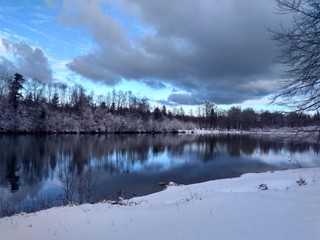 Fototapeta premium Snow River