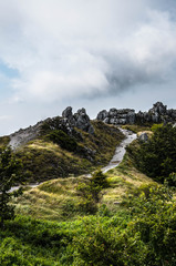 mountain landscape against the sky