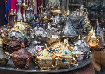 Souvenirs shops in historic old town of Istanbul