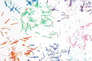 Abstract background of shavings from pencil.