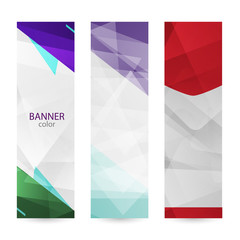 Set vertical bright banners with empty place for text. Abstract graphic vector backgrounds. color banner templates for your projects.