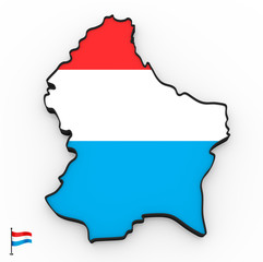Luxembourg high detailed 3D map