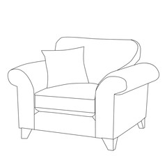vector, sketch chair
