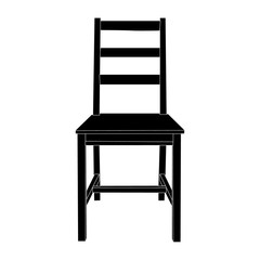 vector, isolated silhouette chair